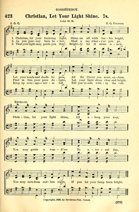 The Brethren Hymnal: A Collection of Psalms, Hymns and Spiritual Songs suited for Song Service in Christian Worship, for Church Service, Social Meetings and Sunday Schools page 269