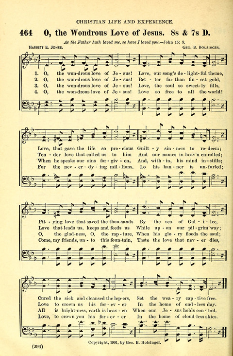 The Brethren Hymnal: A Collection of Psalms, Hymns and Spiritual Songs suited for Song Service in Christian Worship, for Church Service, Social Meetings and Sunday Schools page 292
