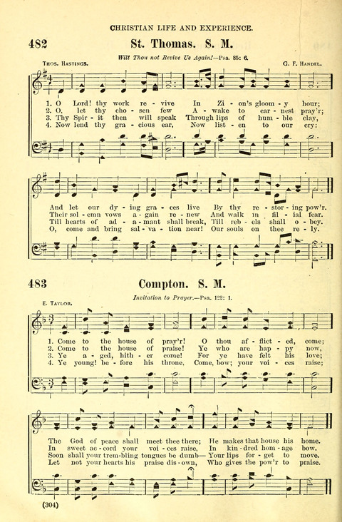 The Brethren Hymnal: A Collection of Psalms, Hymns and Spiritual Songs suited for Song Service in Christian Worship, for Church Service, Social Meetings and Sunday Schools page 302