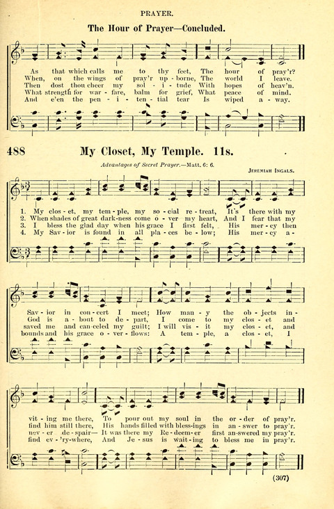 The Brethren Hymnal: A Collection of Psalms, Hymns and Spiritual Songs suited for Song Service in Christian Worship, for Church Service, Social Meetings and Sunday Schools page 305