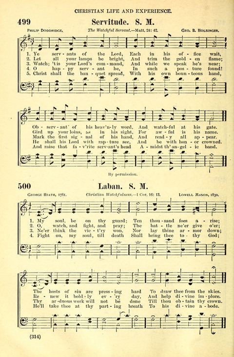The Brethren Hymnal: A Collection of Psalms, Hymns and Spiritual Songs suited for Song Service in Christian Worship, for Church Service, Social Meetings and Sunday Schools page 312