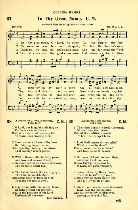 The Brethren Hymnal: A Collection of Psalms, Hymns and Spiritual Songs suited for Song Service in Christian Worship, for Church Service, Social Meetings and Sunday Schools page 39
