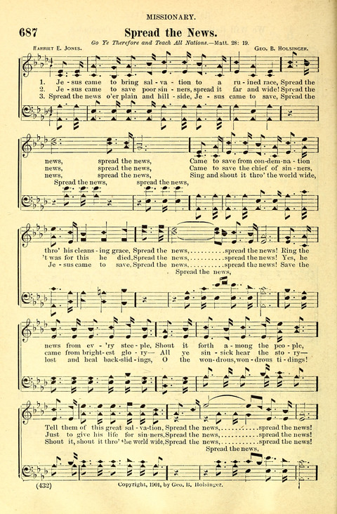 The Brethren Hymnal: A Collection of Psalms, Hymns and Spiritual Songs suited for Song Service in Christian Worship, for Church Service, Social Meetings and Sunday Schools page 430