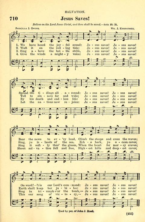 The Brethren Hymnal: A Collection of Psalms, Hymns and Spiritual Songs suited for Song Service in Christian Worship, for Church Service, Social Meetings and Sunday Schools page 453