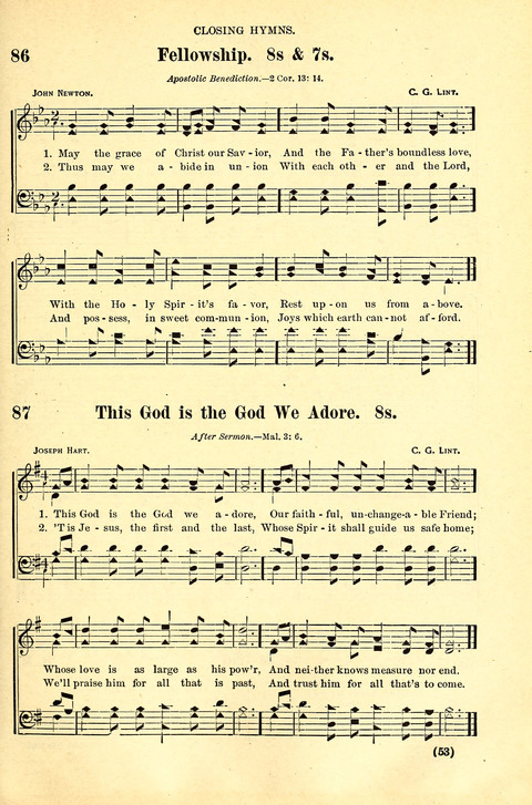 The Brethren Hymnal: A Collection of Psalms, Hymns and Spiritual Songs suited for Song Service in Christian Worship, for Church Service, Social Meetings and Sunday Schools page 49