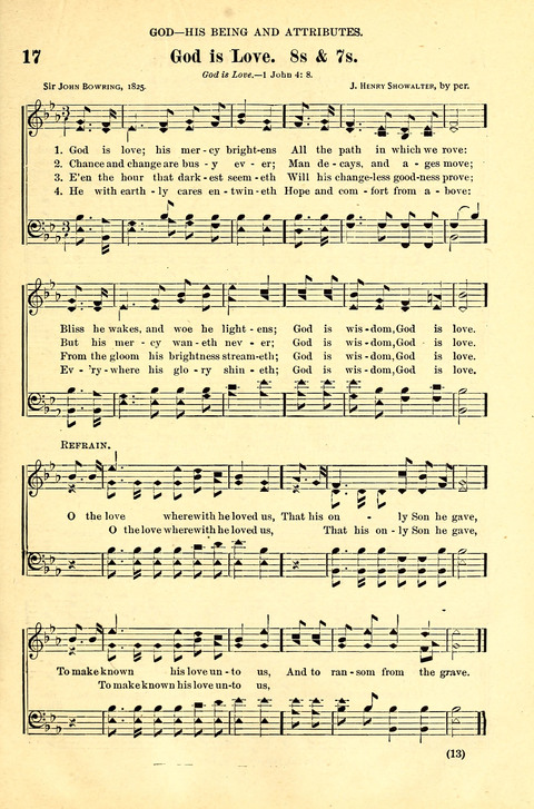 The Brethren Hymnal: A Collection of Psalms, Hymns and Spiritual Songs suited for Song Service in Christian Worship, for Church Service, Social Meetings and Sunday Schools page 9