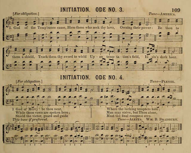 Temperance Chimes: comprising a great variety of new music, glees, songs, and hymns, designed for the use of temperance meeting and organizations, glee clubs, bands of hope, and the home circle page 109