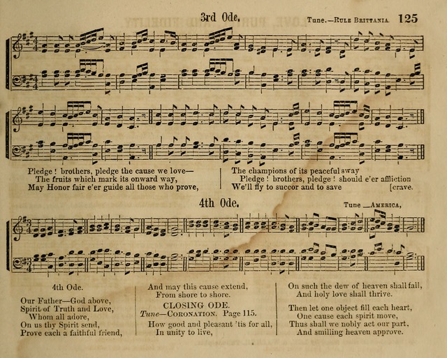Temperance Chimes: comprising a great variety of new music, glees, songs, and hymns, designed for the use of temperance meeting and organizations, glee clubs, bands of hope, and the home circle page 125