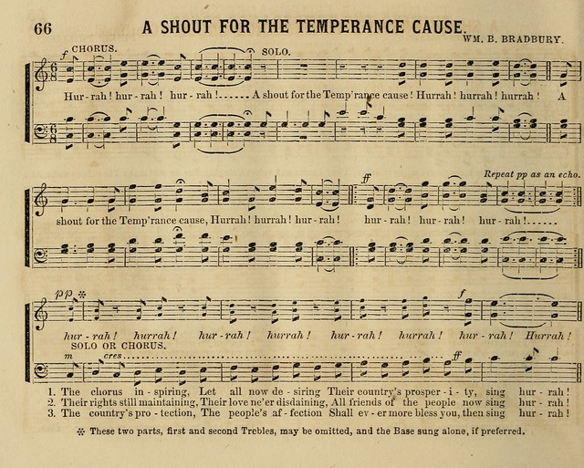Temperance Chimes: comprising a great variety of new music, glees, songs, and hymns, designed for the use of temperance meeting and organizations, glee clubs, bands of hope, and the home circle page 66
