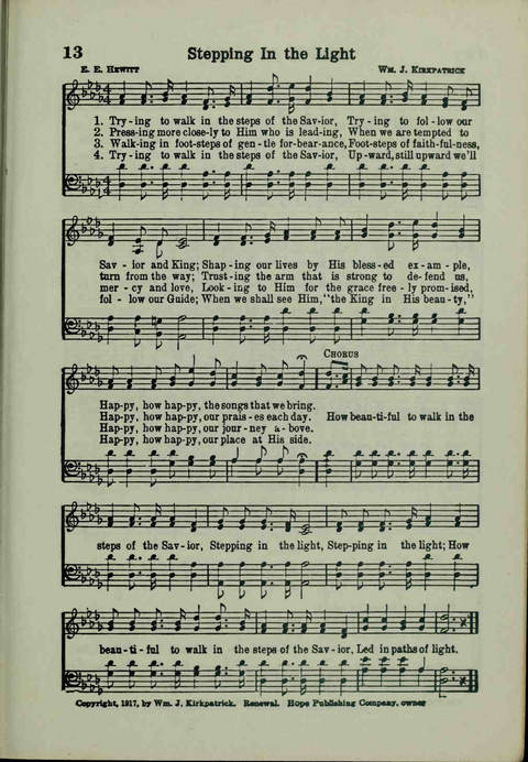 20th Century Gospel Songs: Youthspiration Packet Hymnal page 13