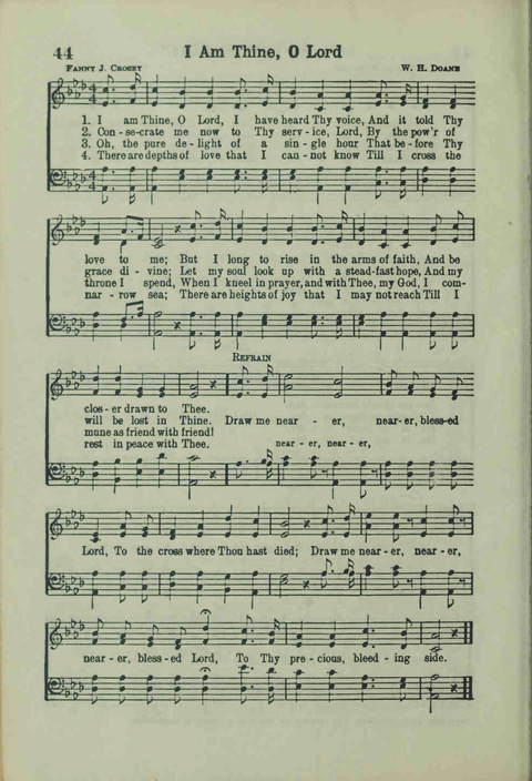 20th Century Gospel Songs: Youthspiration Packet Hymnal page 44
