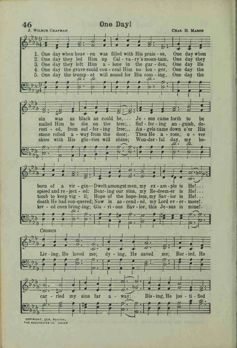20th Century Gospel Songs: Youthspiration Packet Hymnal page 46