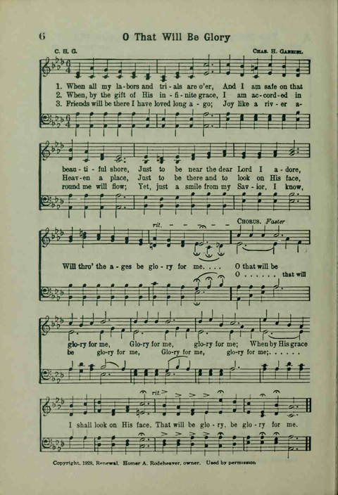 20th Century Gospel Songs: Youthspiration Packet Hymnal page 6