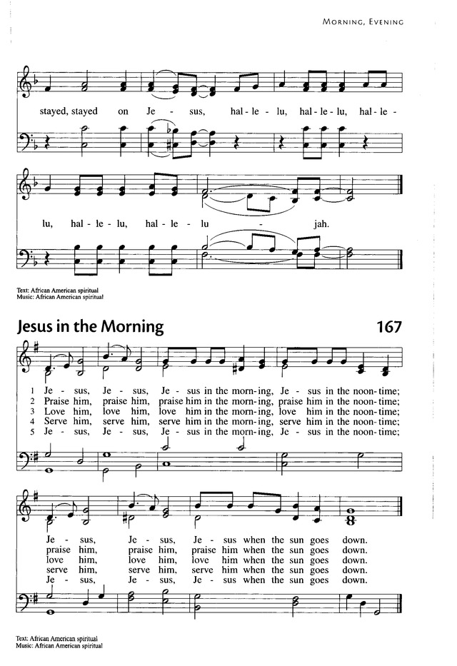 This Far By Faith: an African American resource for worship 166. Oh, I woke  up this morning with my mind | Hymnary.org