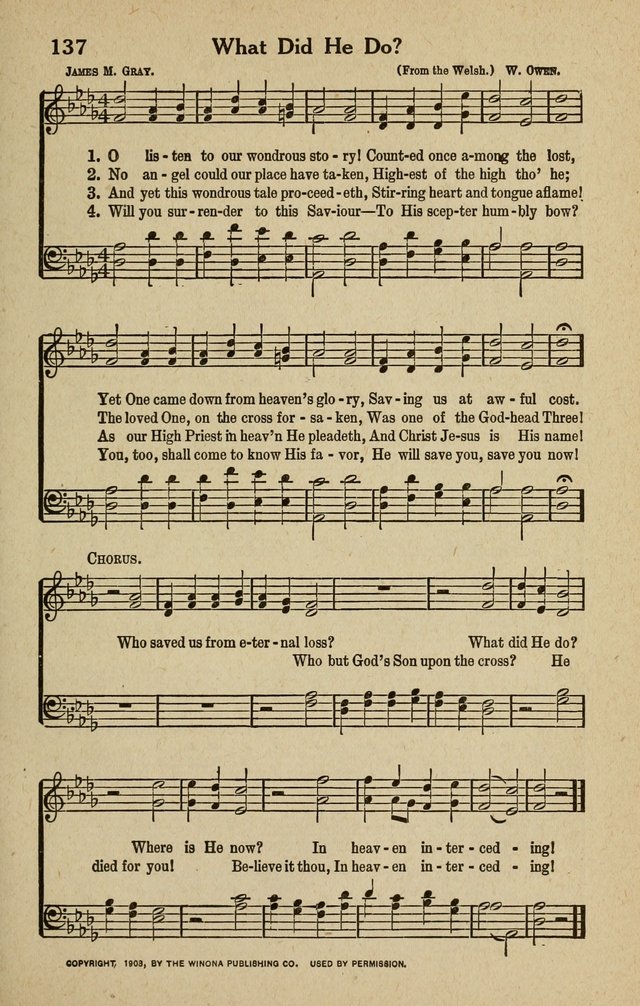The Tabernacle Hymns page 137
