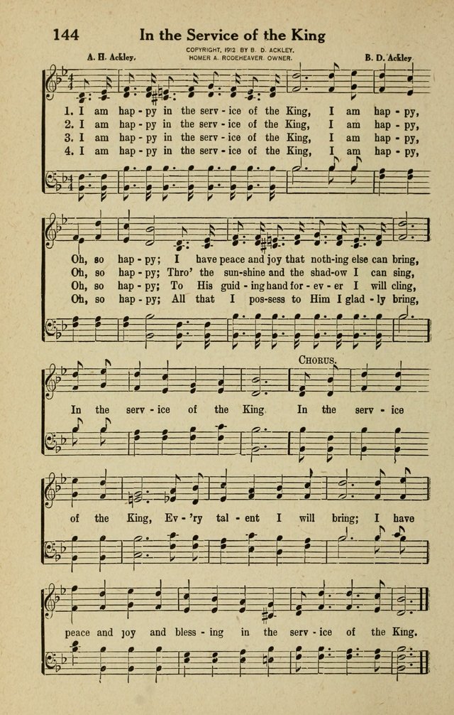 The Tabernacle Hymns page 144