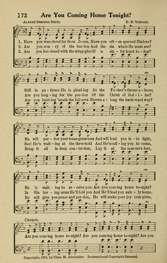 The Tabernacle Hymns page 172