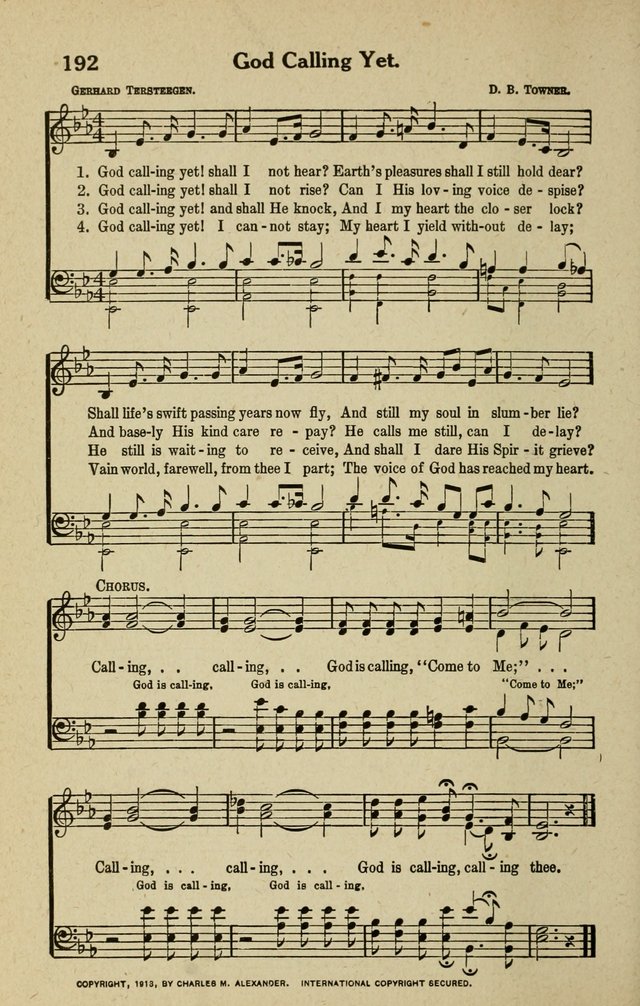 The Tabernacle Hymns page 192
