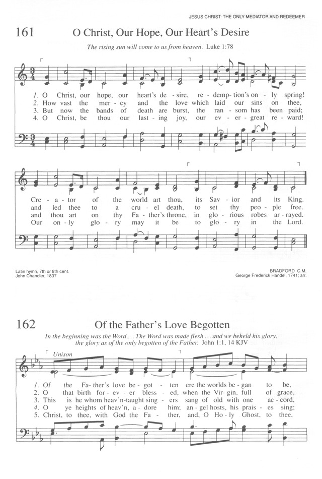 Trinity Hymnal Rev Ed 162 Of The Father S Love Begotten Hymnary Org