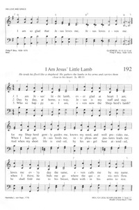 I Am Jesus Little Lamb Words
