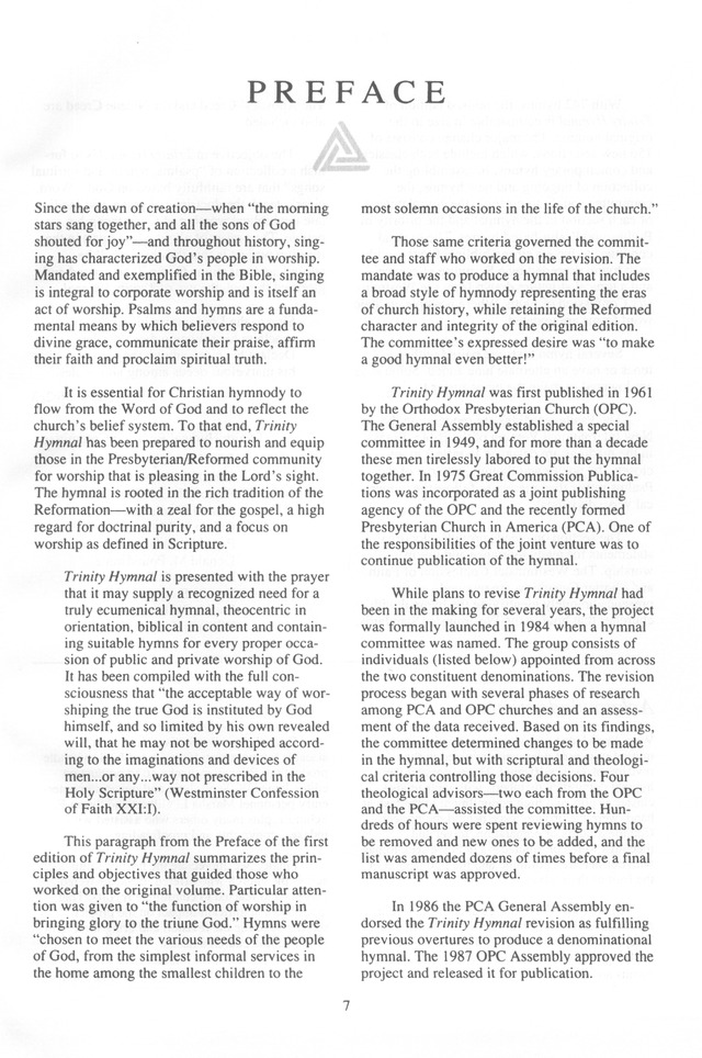 Trinity Hymnal (Rev. ed.) page v