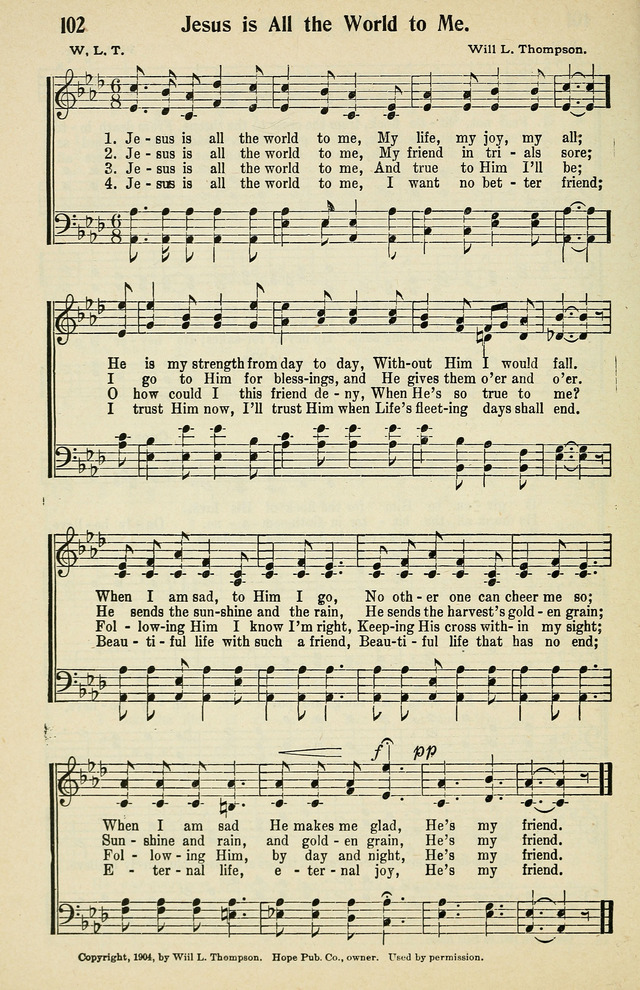 Tabernacle Hymns: No. 2 page 102