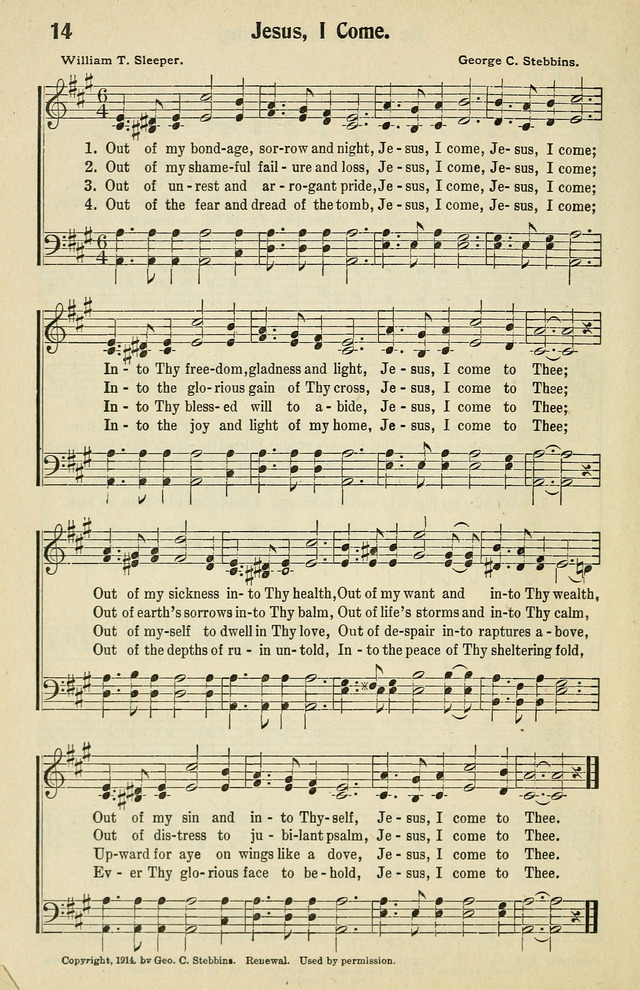 Tabernacle Hymns: No. 2 page 14