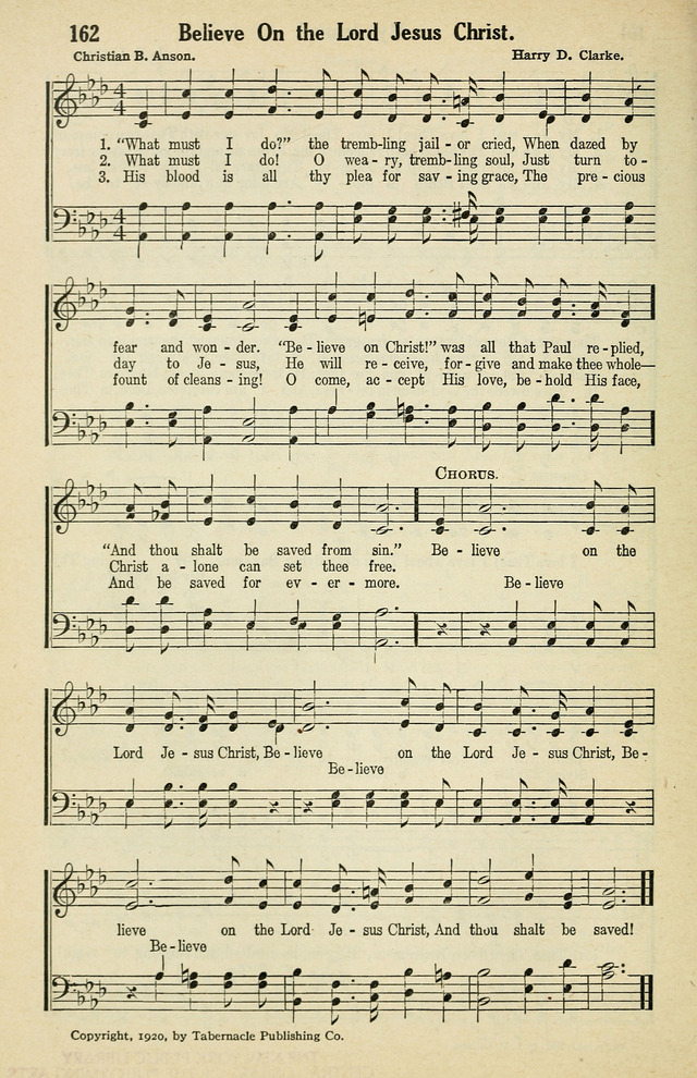 Tabernacle Hymns: No. 2 page 162