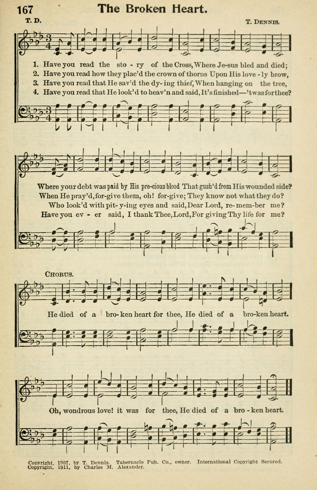 Tabernacle Hymns: No. 2 page 167
