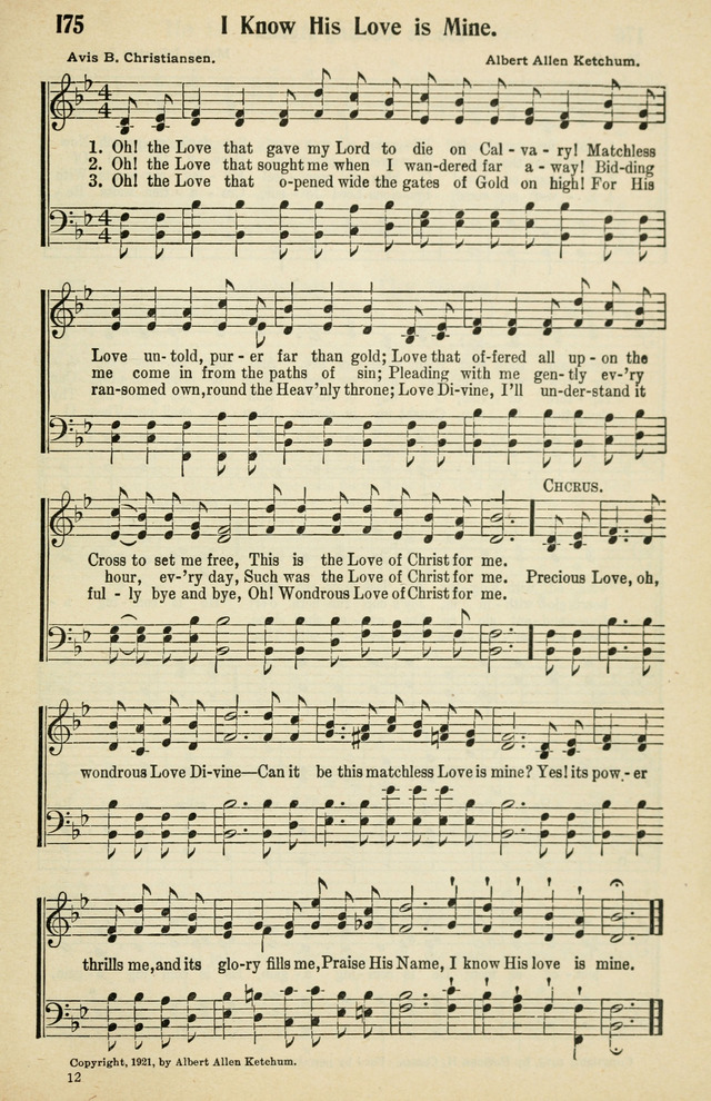 Tabernacle Hymns: No. 2 page 175