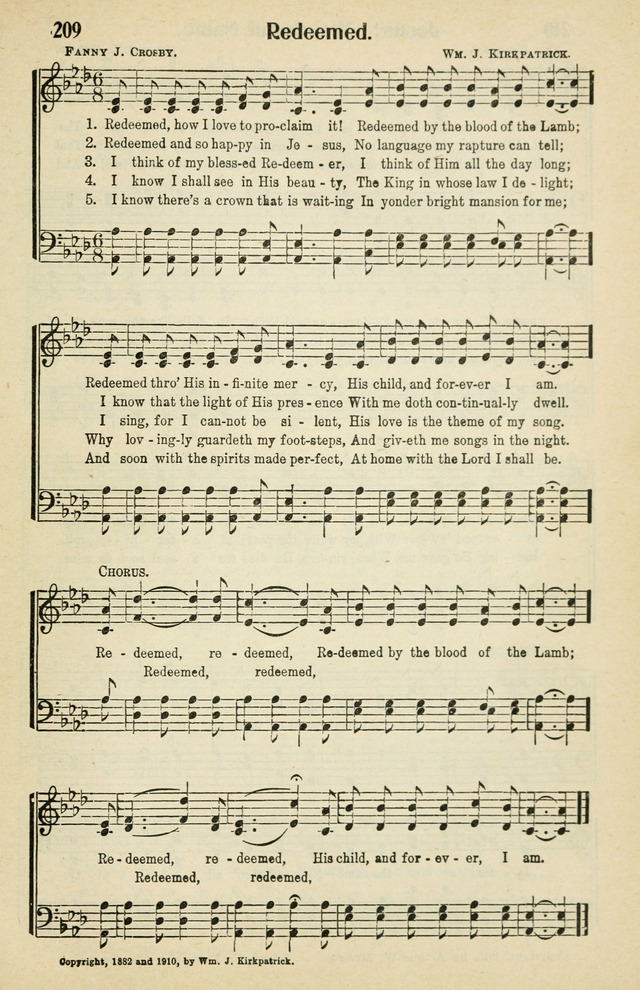 Tabernacle Hymns: No. 2 page 209