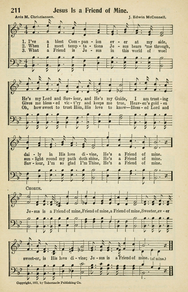 Tabernacle Hymns: No. 2 page 211