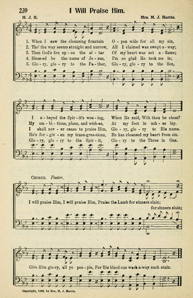 Tabernacle Hymns: No. 2 page 244