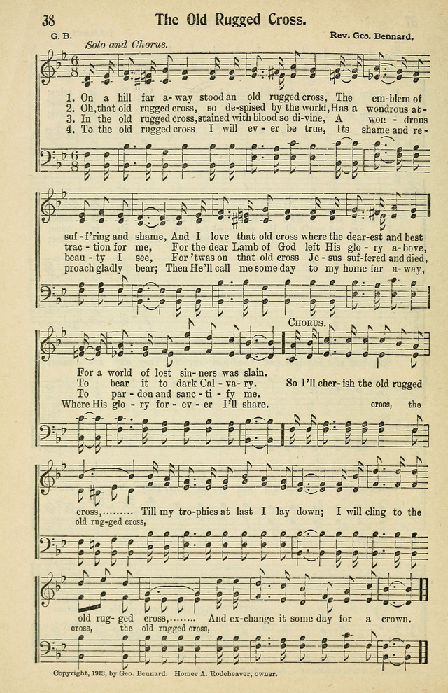 Tabernacle Hymns: No. 2 page 38