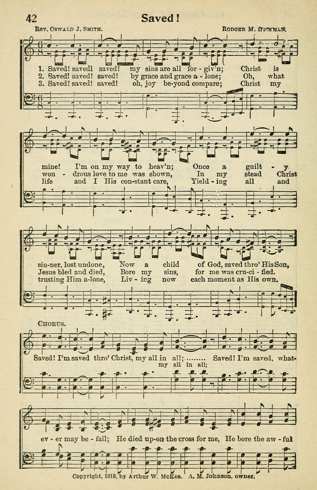 Tabernacle Hymns: No. 2 page 42
