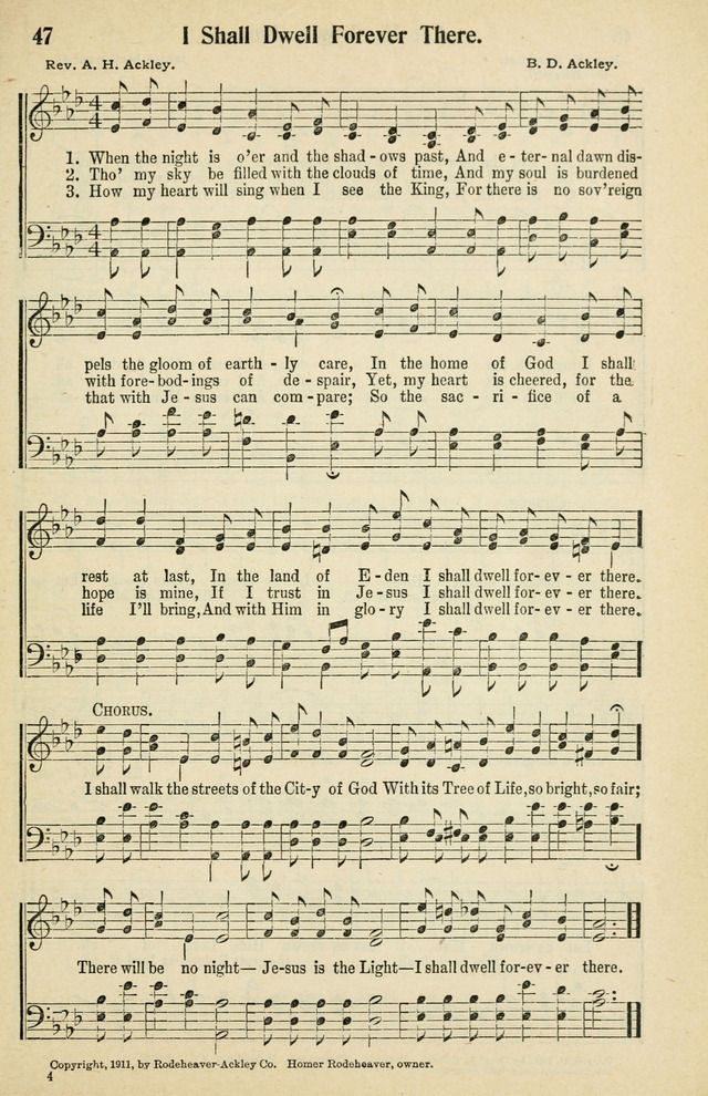 Tabernacle Hymns: No. 2 page 47