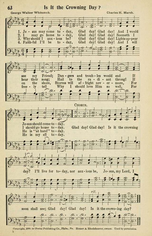 Tabernacle Hymns: No. 2 page 63