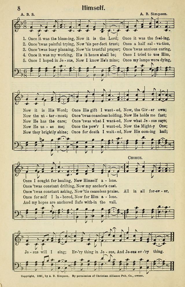 Tabernacle Hymns: No. 2 page 8