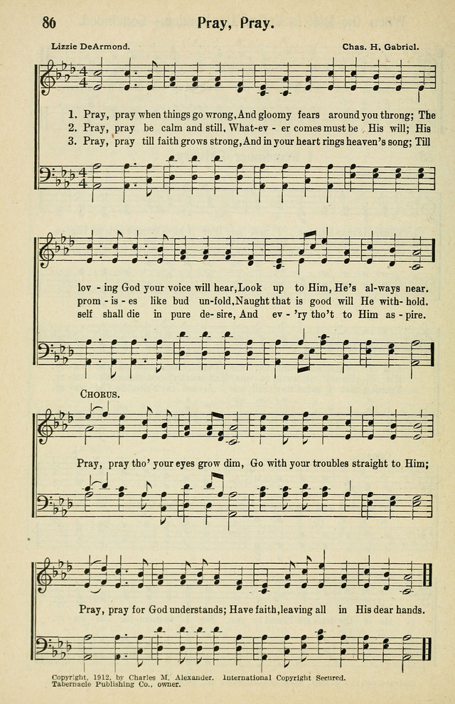 Tabernacle Hymns: No. 2 page 86