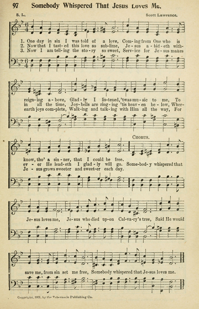 Tabernacle Hymns: No. 2 page 97