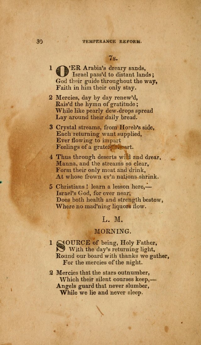 Temperance Hymn Book and Minstrel: a collection of hymns, songs and odes for temperance meetings and festivals page 30
