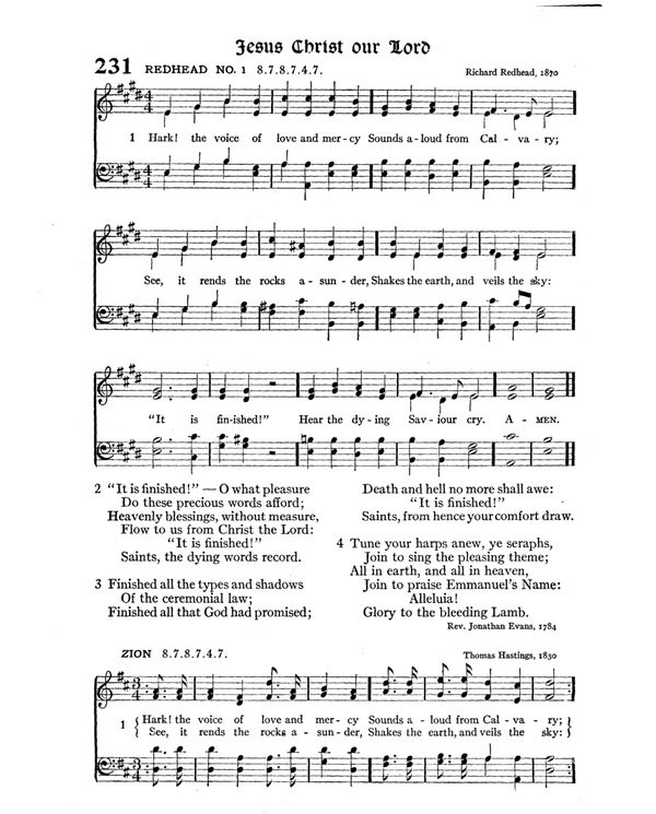 The Hymnal : published in 1895 and revised in 1911 by authority of the General Assembly of the Presbyterian Church in the United States of America : with the supplement of 1917 page 320