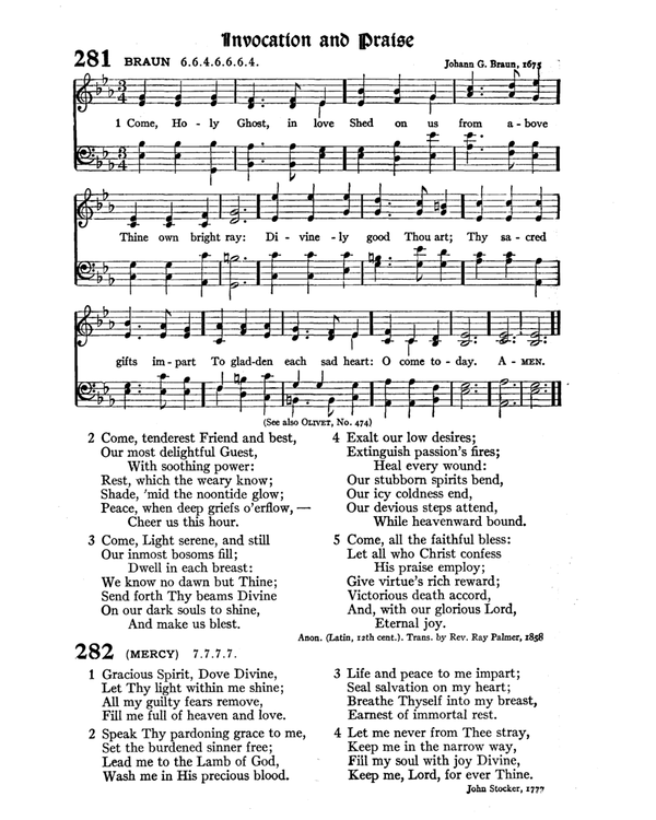 The Hymnal : published in 1895 and revised in 1911 by authority of the General Assembly of the Presbyterian Church in the United States of America : with the supplement of 1917 page 384