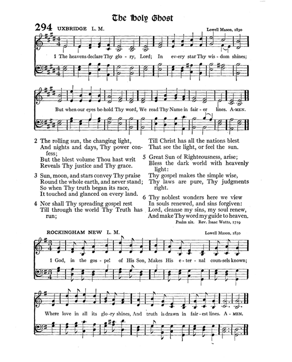 The Hymnal : published in 1895 and revised in 1911 by authority of the General Assembly of the Presbyterian Church in the United States of America : with the supplement of 1917 page 399