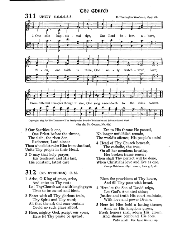 The Hymnal : published in 1895 and revised in 1911 by authority of the General Assembly of the Presbyterian Church in the United States of America : with the supplement of 1917 page 421