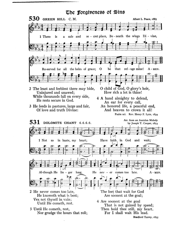 The Hymnal : published in 1895 and revised in 1911 by authority of the General Assembly of the Presbyterian Church in the United States of America : with the supplement of 1917 page 698