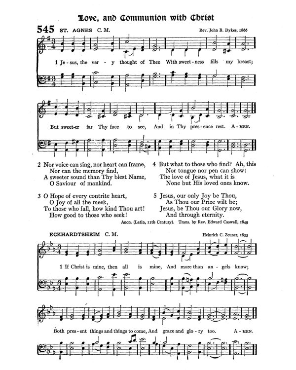 The Hymnal : published in 1895 and revised in 1911 by authority of the General Assembly of the Presbyterian Church in the United States of America : with the supplement of 1917 page 716