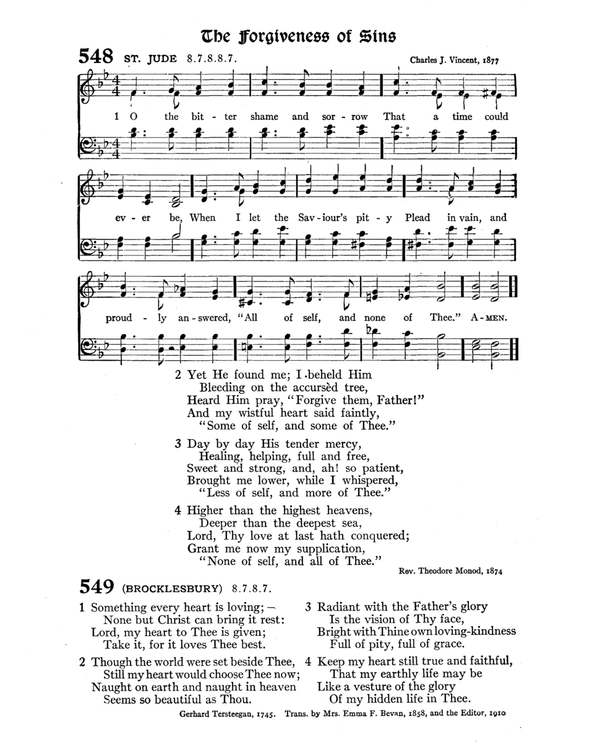 The Hymnal : published in 1895 and revised in 1911 by authority of the General Assembly of the Presbyterian Church in the United States of America : with the supplement of 1917 page 720