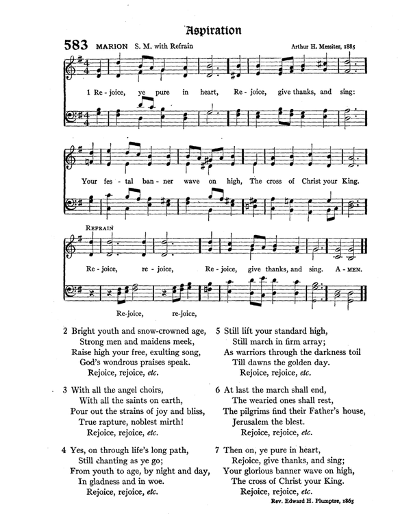 The Hymnal : published in 1895 and revised in 1911 by authority of the General Assembly of the Presbyterian Church in the United States of America : with the supplement of 1917 page 766