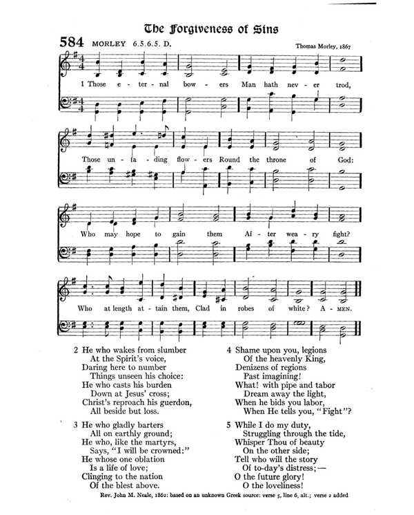 The Hymnal : published in 1895 and revised in 1911 by authority of the General Assembly of the Presbyterian Church in the United States of America : with the supplement of 1917 page 767